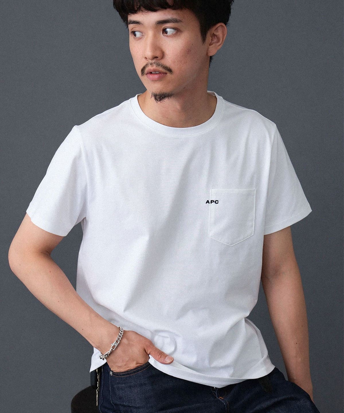 A. P.C. アーペーセー / コットン クルーネック ポケットTシャツ Tシャツ・カットソー MEN WHITE/90 S A. P.C. アーペーセー / コットン クルーネック ポケットTシャツ Tシャツ・カットソー MEN WHITE/90 S