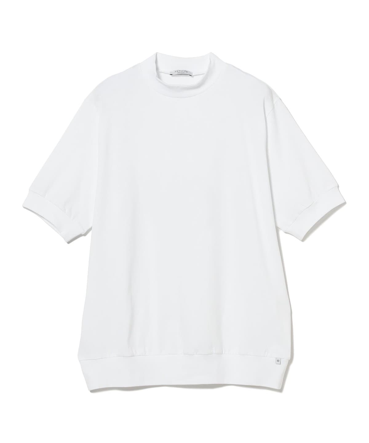 ANTICIPO / コットンスムース ハイネック Tシャツ Tシャツ・カットソー MEN WHITE/012 46 ANTICIPO / コットンスムース ハイネック Tシャツ Tシャツ・カットソー MEN WHITE/012 46