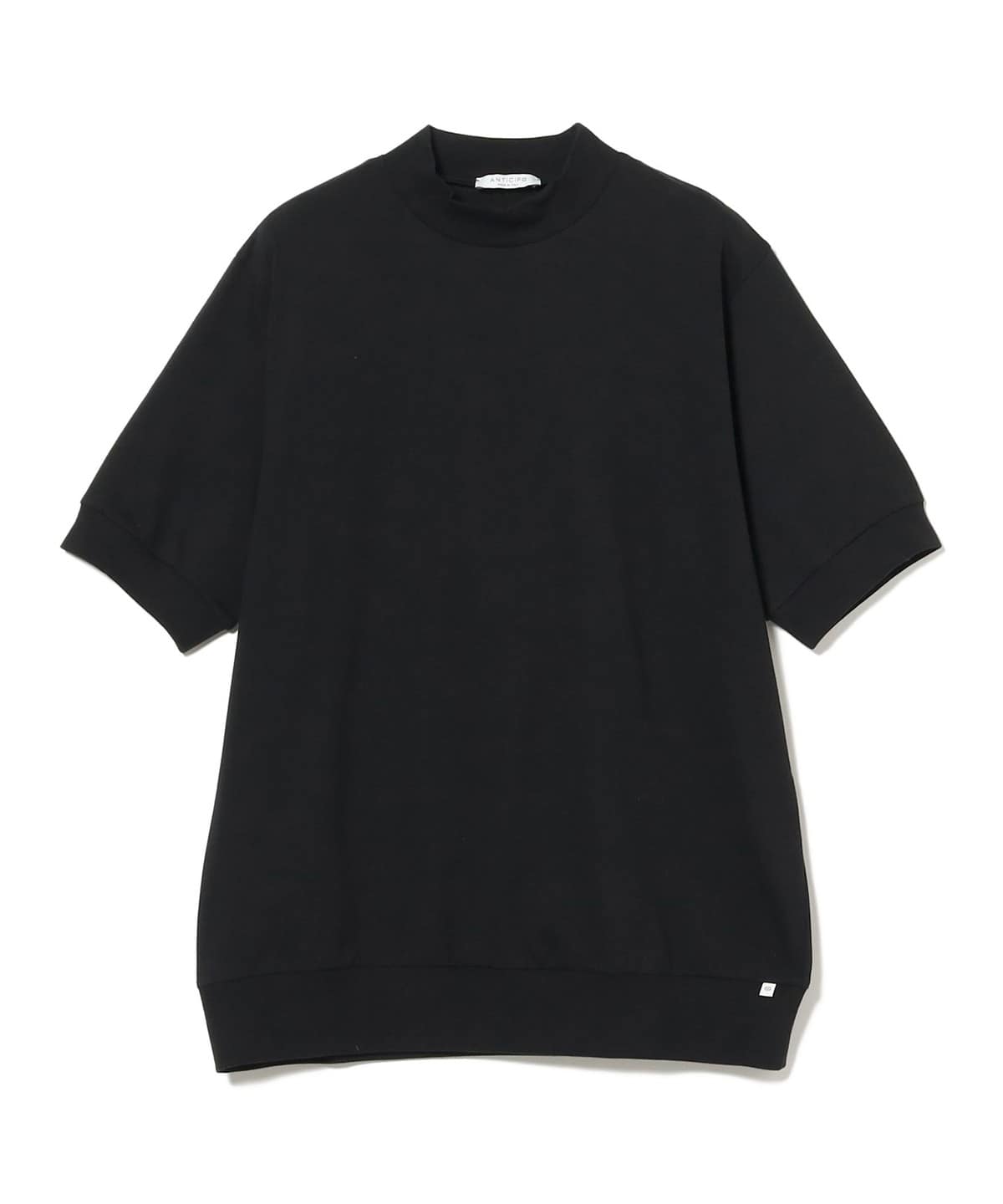 ANTICIPO / コットンスムース ハイネック Tシャツ Tシャツ・カットソー MEN BLACK/099 44 ANTICIPO / コットンスムース ハイネック Tシャツ Tシャツ・カットソー MEN BLACK/099 44