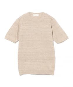 FILIPPO DE LAURENTIIS / コットンリネン クルーネック Tシャツ