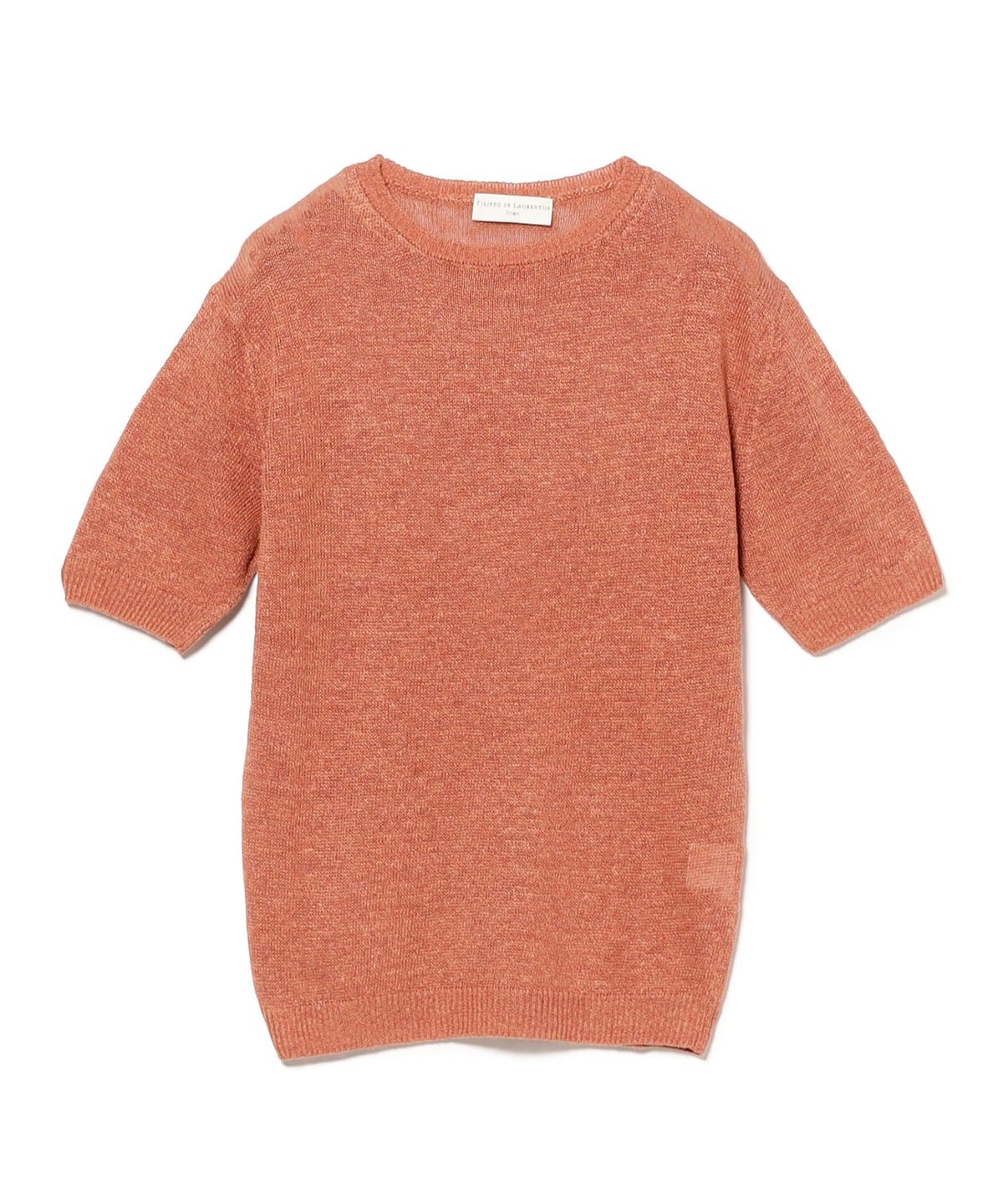 FILIPPO DE LAURENTIIS フィリッポ デ ローレンティス / シルクリネン クルーネック Tシャツ Tシャツ・カットソー MEN ROSEPINK/210 46 FILIPPO DE LAURENTIIS フィリッポ デ ローレンティス / シルクリネン クルーネック Tシャツ Tシャツ・カットソー MEN ROSEPINK/210 46