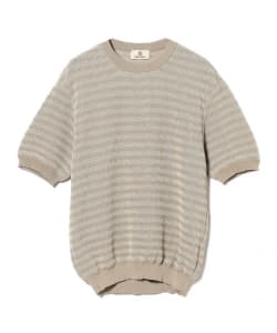 SEA GREEN / ボーダー ニットTシャツ