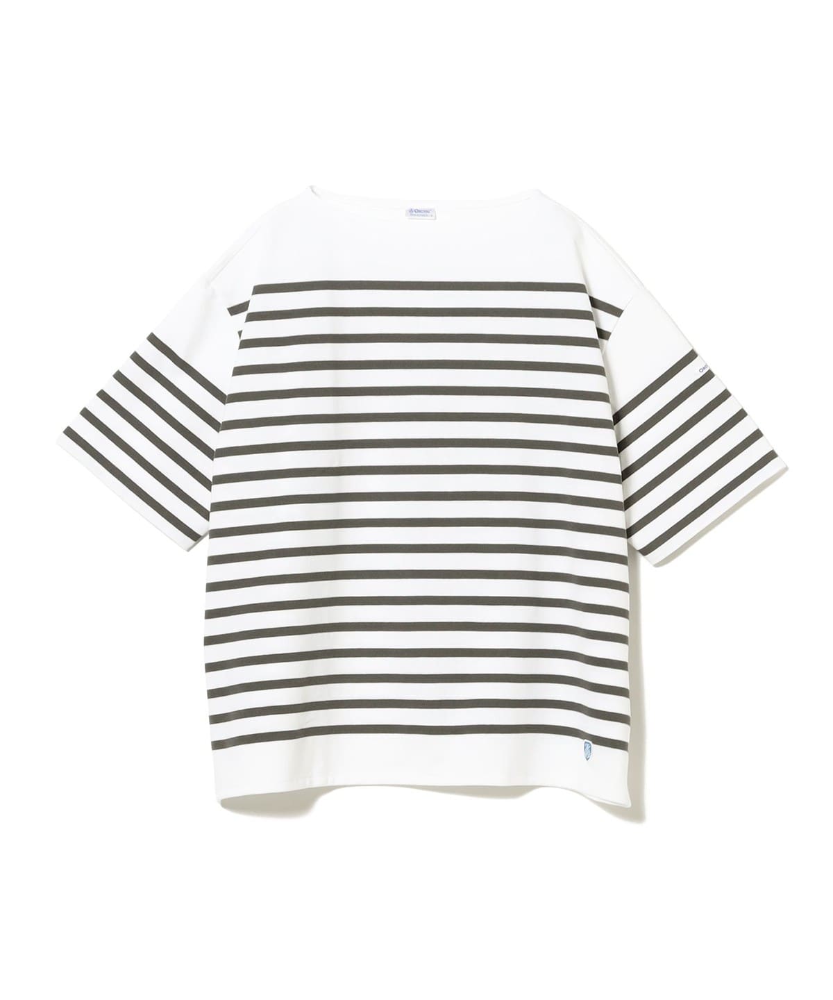 ORCIVAL オーシバル / ボートネック ショートスリーブ プルオーバー Tシャツ・カットソー MEN WHITExSTEEL GREY 3 ORCIVAL オーシバル / ボートネック ショートスリーブ プルオーバー Tシャツ・カットソー MEN WHITExSTEEL GREY 3