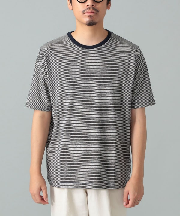 【美品】Brilla per il gusto ブリッラボーダーTシャツXL Brilla per il gusto（ブリッラ ペル イル グスト）FILIPPO DE