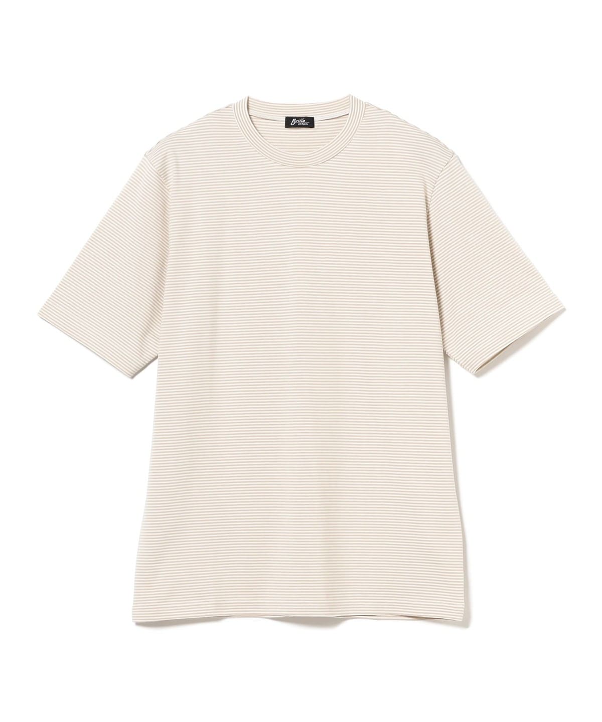 コットン ボーダー Tシャツ Tシャツ・カットソー MEN BEIGE XL コットン ボーダー Tシャツ Tシャツ・カットソー MEN BEIGE XL