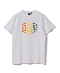 ▲DEUS EX MACHINA / 別注 SHIELD プリントＴシャツ◎