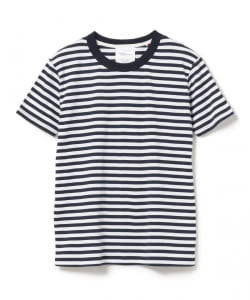 ▲MAISON CORNICHON / ボーダー クルーネック Tシャツ