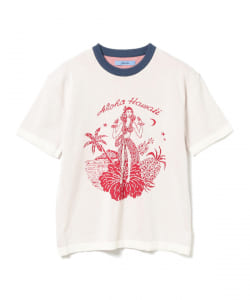 Blu Bre / 別注 フラガール ニット Tシャツ