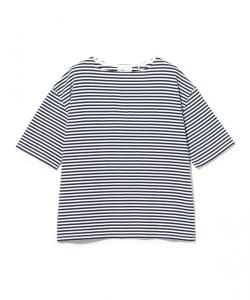 【別注】MAISON CORNICHON / ボーダー ボートネック Tシャツ