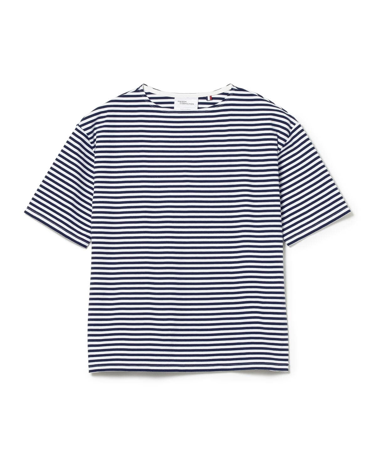 【別注】MAISON CORNICHON メゾン コルニション / ボーダー ボートネック Tシャツ Tシャツ・カットソー MEN WHITExNAVY 4 【別注】MAISON CORNICHON メゾン コルニション / ボーダー ボートネック Tシャツ Tシャツ・カットソー MEN WHITExNAVY 4