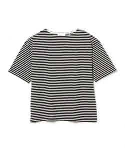 【別注】MAISON CORNICHON / ボーダー ボートネック Tシャツ