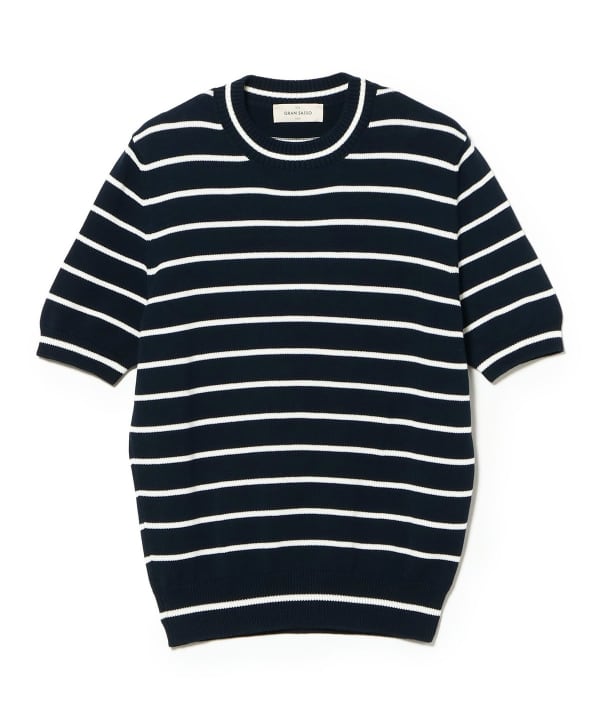 GRAN SASSO / コットン 8ゲージ クルーネック カットソー