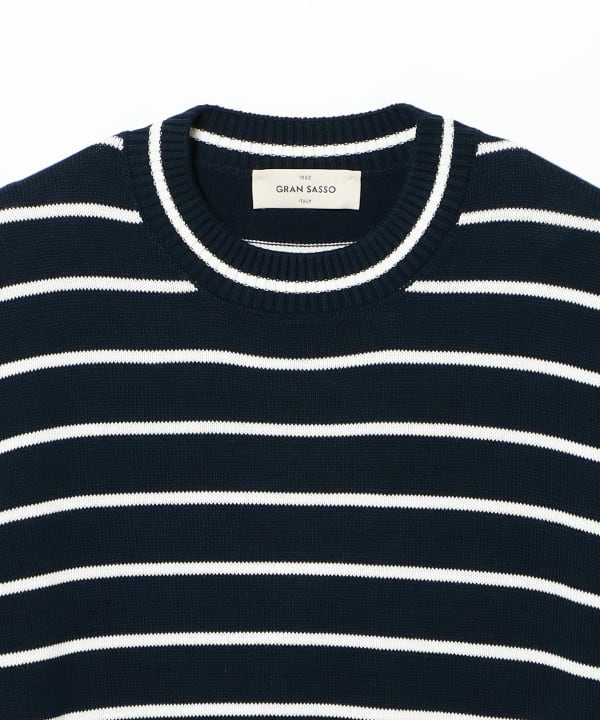 GRAN SASSO / コットン 8ゲージ クルーネック カットソー