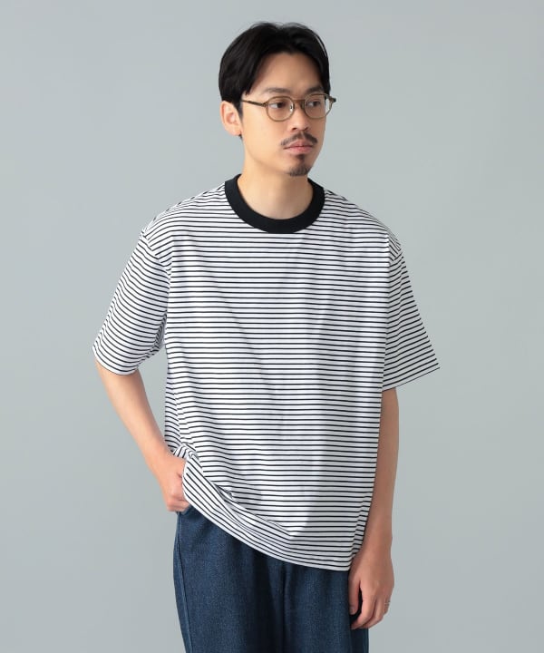 ORCIVAL / ストレッチコットン ボーダー Tシャツ Model：H175cm　Size：5