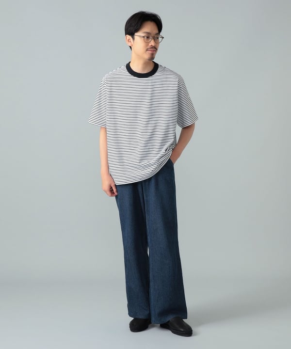 ORCIVAL / ストレッチコットン ボーダー Tシャツ Model：H175cm　Size：5