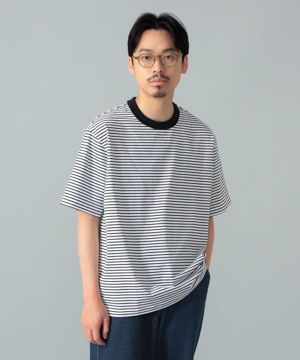 ORCIVAL / ストレッチコットン ボーダー Tシャツ Model：H175cm　Size：5