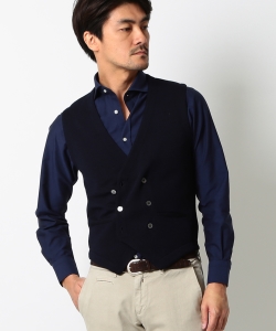 ￥▲GRAN SASSO / 別注 ニットダブルジレ