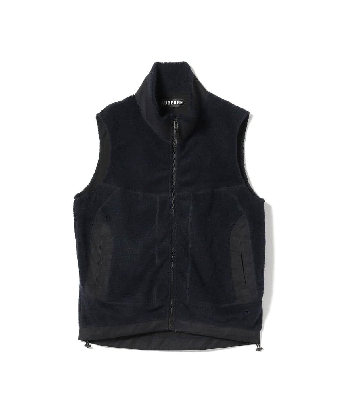 AUBERGE オーベルジュ / BIBURY フリース ベスト ブルゾン MEN NAVY 42 AUBERGE オーベルジュ / BIBURY フリース ベスト ブルゾン MEN NAVY 42