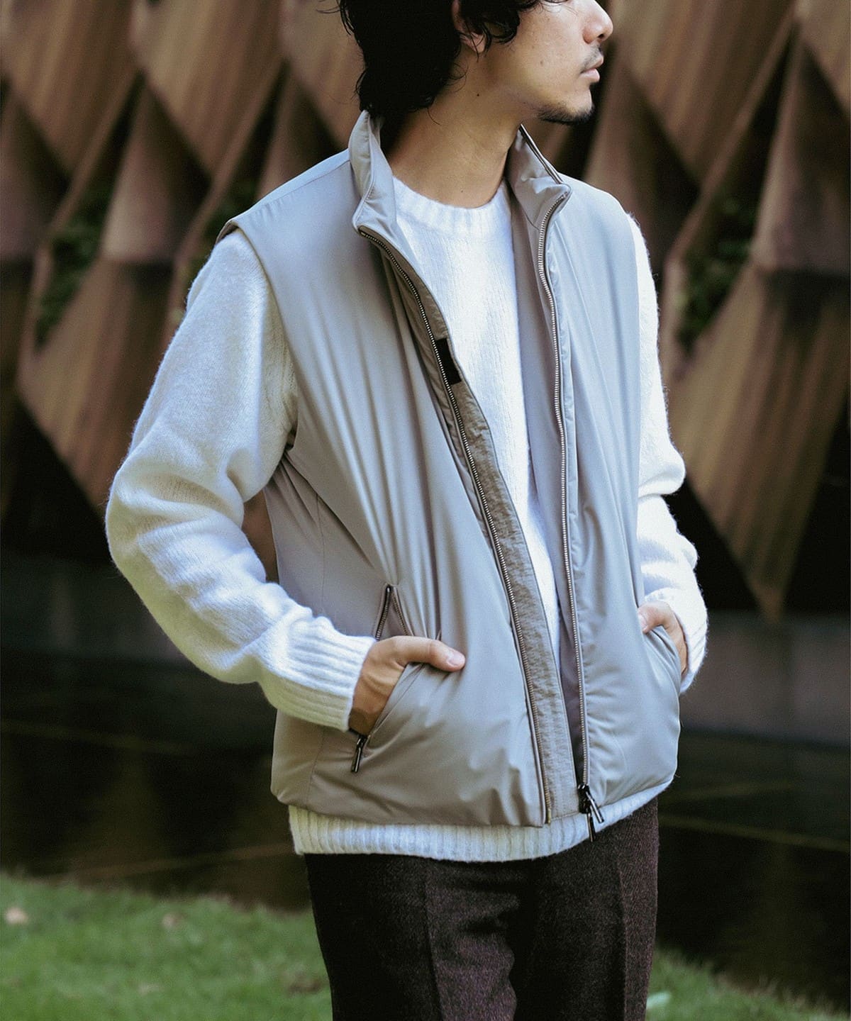 MOORER ムーレー / UROS ダウンベスト ブルゾン MEN BEIGE 46 MOORER ムーレー / UROS ダウンベスト ブルゾン MEN BEIGE 46