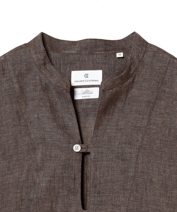 COLONY CLOTHING リネンスキッパーシャツ　Mサイズ BEAMS OUTLET｜COLONY CLOTHING / リネン スキッパー シャツ