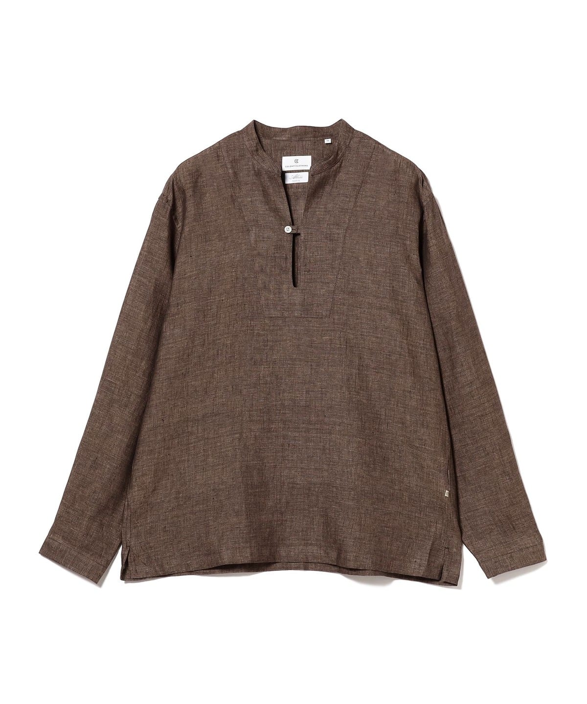 【D.BROWN/525C】COLONY CLOTHING / リネン スキッパー シャツ Brilla per il gusto（ブリッラ ペル イル グスト）COLONY CLOTHING
