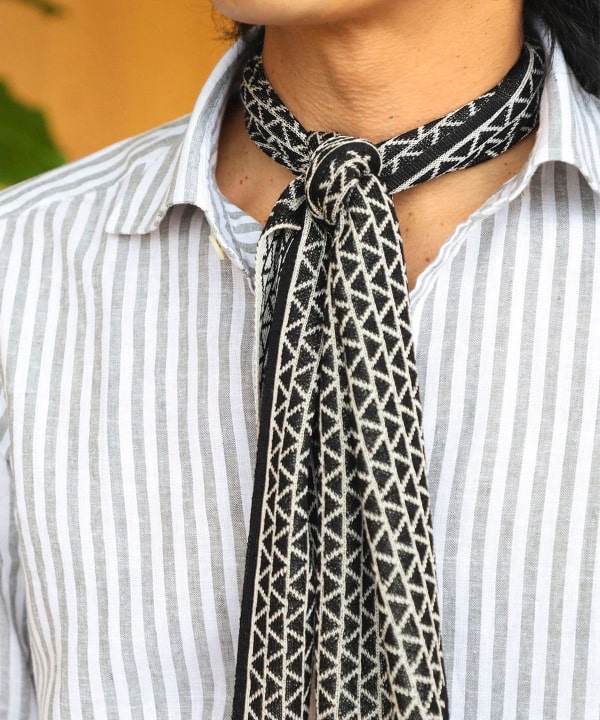 Brilla per il gustoリネン ストライプ  ワイドカラーシャツ BEAMS OUTLET｜Brilla per il gusto / リネンコットン