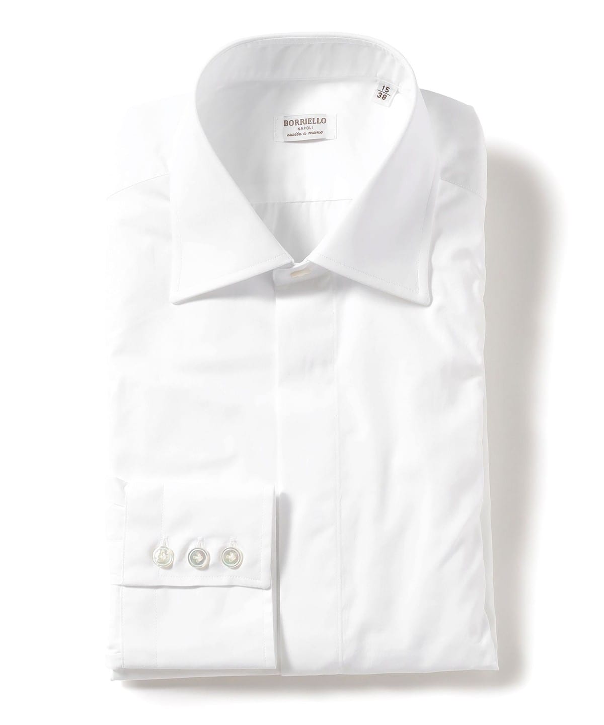 【別注】Borriello ボリエッロ / ブロード ワイドカラーシャツ シャツ・ブラウス MEN WHITE/1 43 【別注】Borriello ボリエッロ / ブロード ワイドカラーシャツ シャツ・ブラウス MEN WHITE/1 43