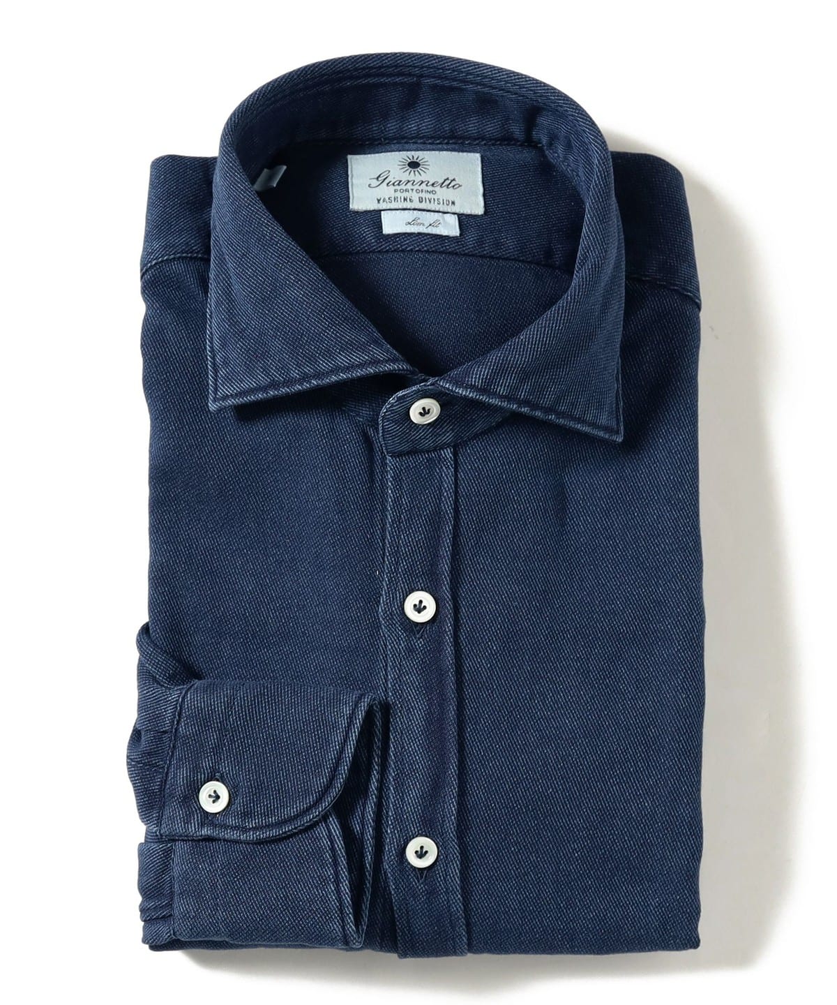 Brilla per il gusto (Brilla per il gusto) [Special order] GIANNETTO /  Indigo wide collar shirt (shirts, blouses, casual shirts) available at BEAMS