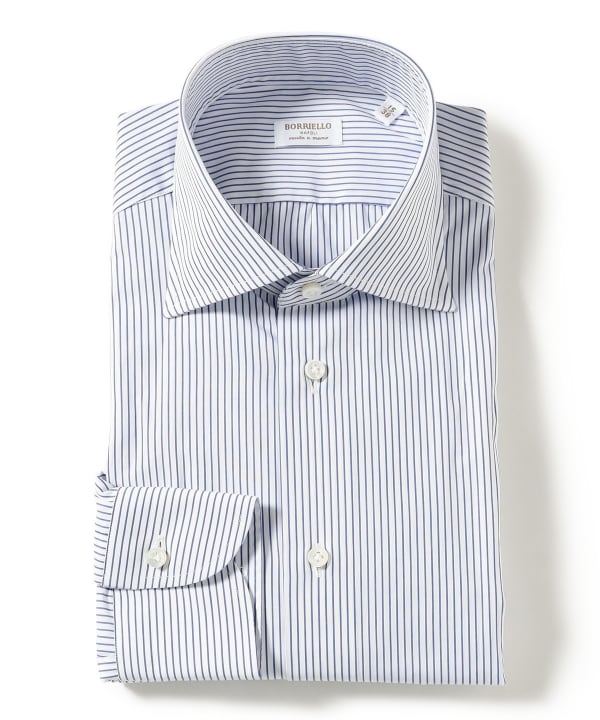 【新品未使用】beamsf別注 borriello ドレスシャツ Brilla per il gusto（ブリッラ ペル イル グスト）【別注