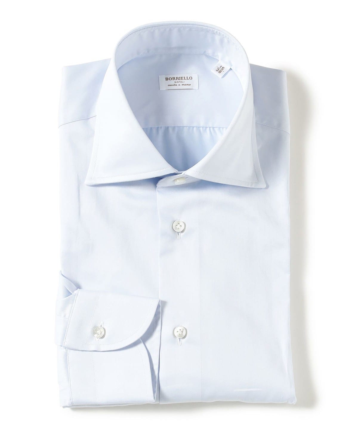 【別注】Borriello ボリエッロ / コットンツイル ワイドカラーシャツ シャツ・ブラウス MEN SAX/5 38 【別注】Borriello ボリエッロ / コットンツイル ワイドカラーシャツ シャツ・ブラウス MEN SAX/5 38