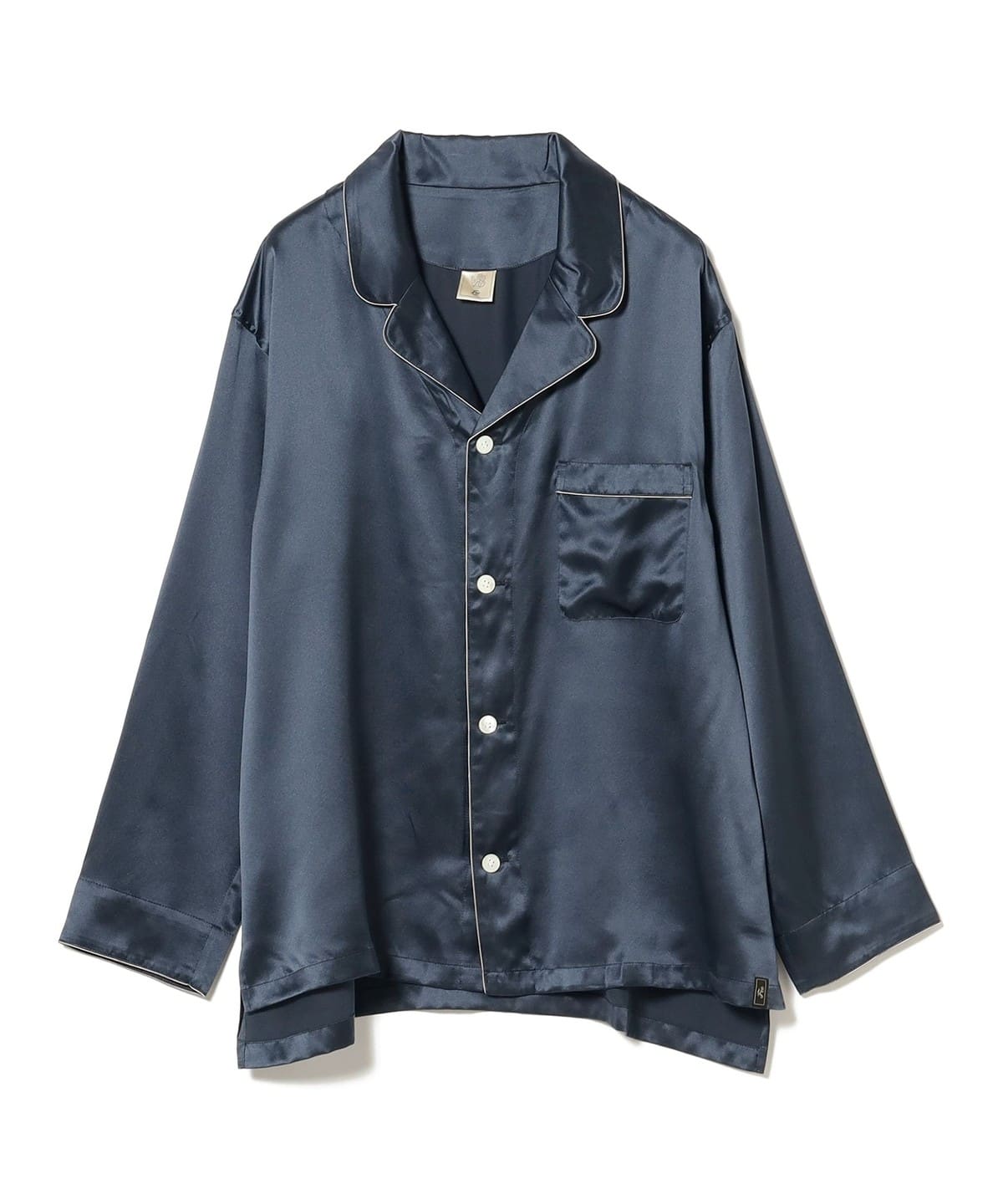 Foo Tokyo / シルク ソリッド パジャマシャツ アンダーウェア・着物 MEN ELEGANT NAVY LL Foo Tokyo / シルク ソリッド パジャマシャツ アンダーウェア・着物 MEN ELEGANT NAVY LL