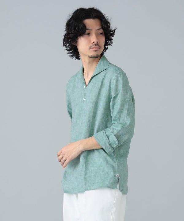 【Massimo d’Augusto】リネンカプリシャツ Massimo d'Augusto〉スタッフ川口がオススメするリネンカプリ