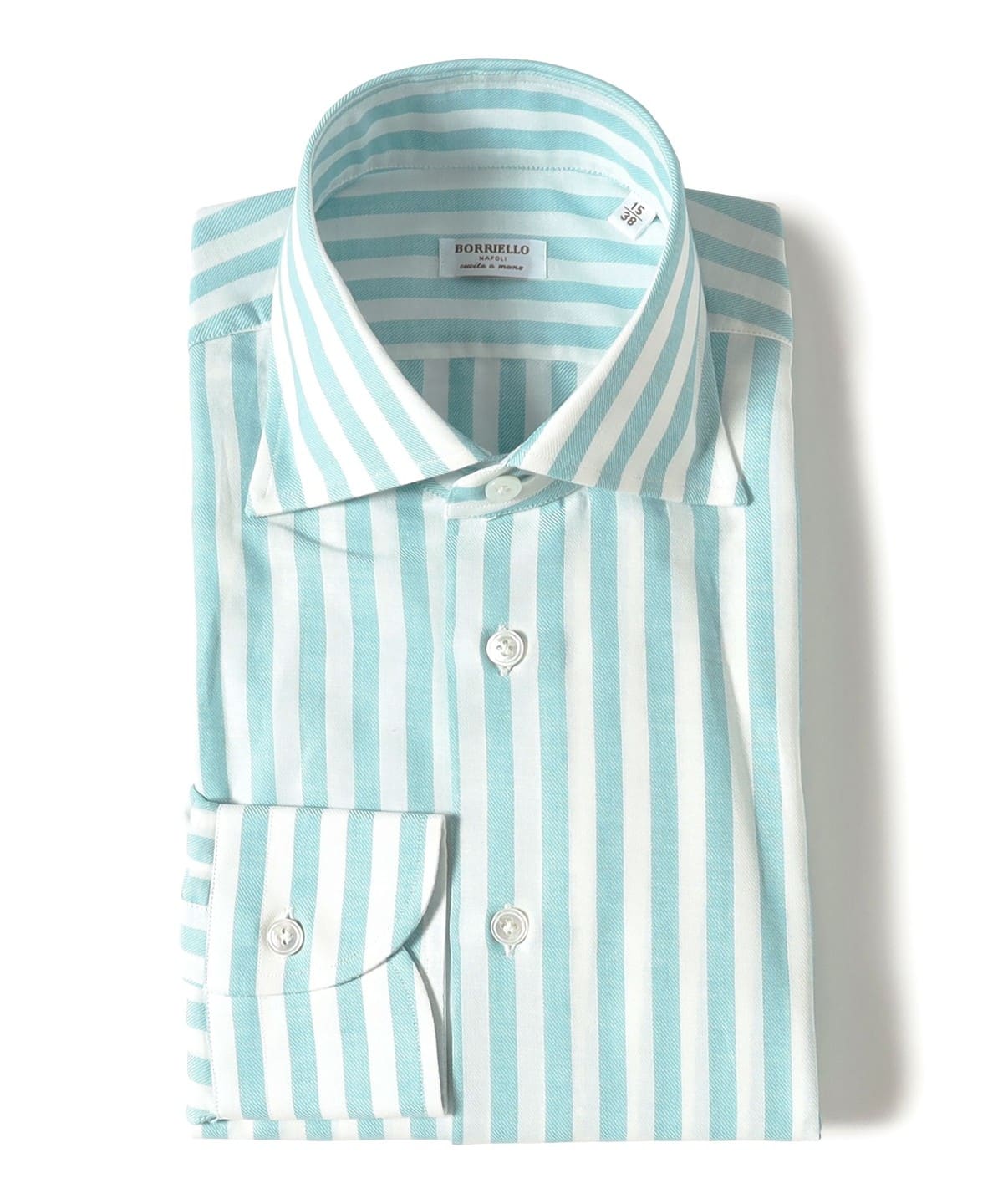 【別注】Borriello ボリエッロ / コットン ボールドストライプ ワイドカラーシャツ シャツ・ブラウス MEN SKY ST/2 41 【別注】Borriello ボリエッロ / コットン ボールドストライプ ワイドカラーシャツ シャツ・ブラウス MEN SKY ST/2 41