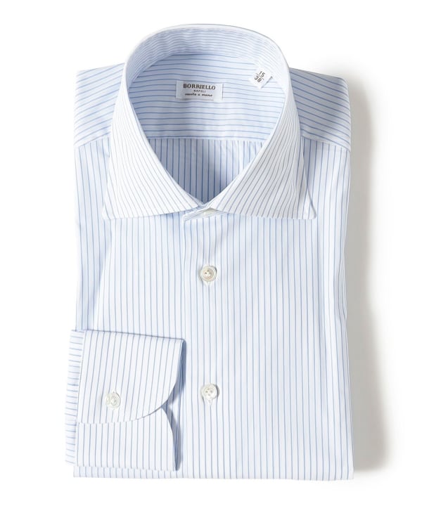 【新品未使用】beamsf別注 borriello ドレスシャツ Brilla per il gusto（ブリッラ ペル イル グスト）【別注】Borriello