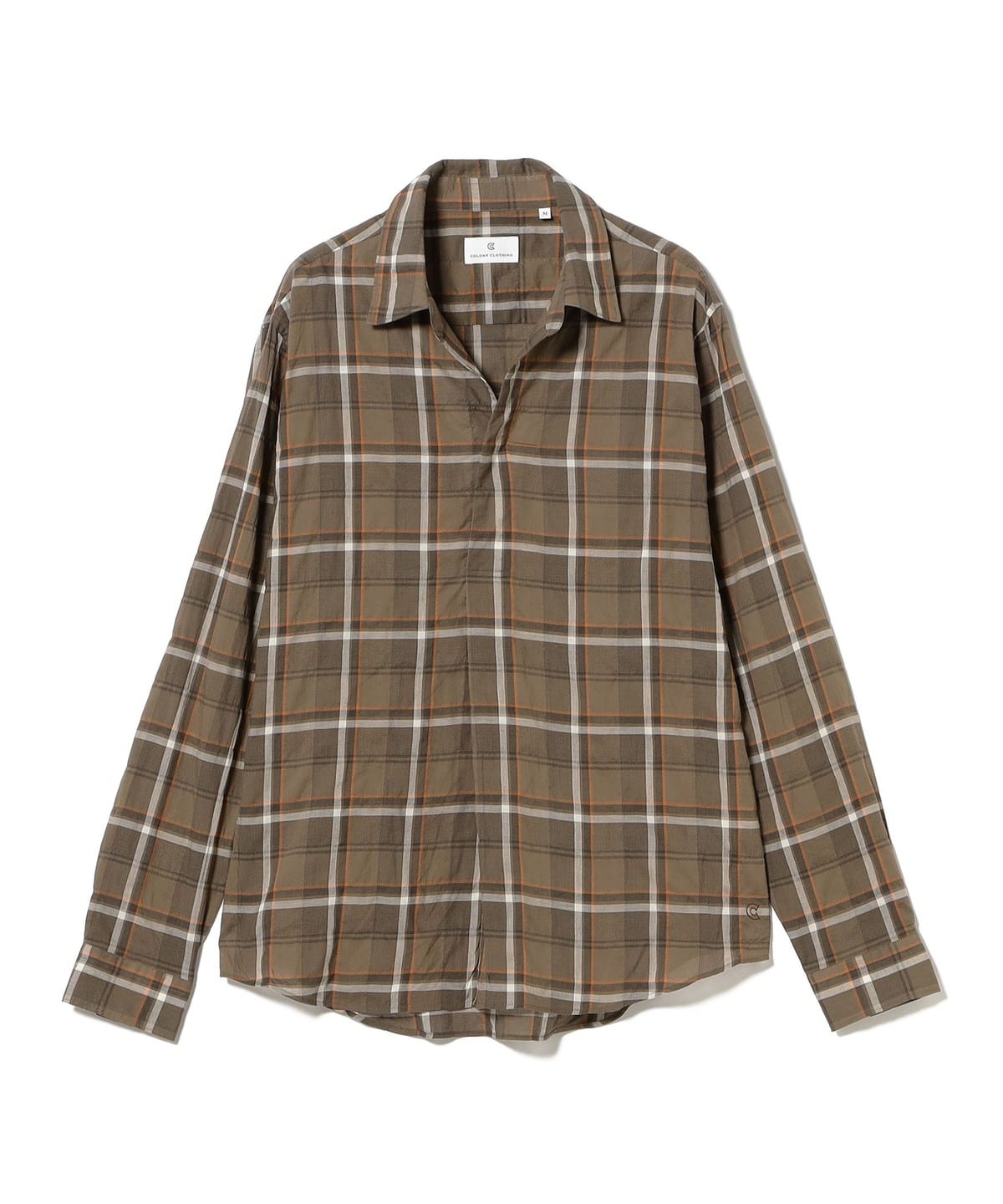 COLONY CLOTHING コロニー クロージング / ストレッチコットン チェック プールサイドシャツ シャツ・ブラウス MEN BROWN S COLONY CLOTHING コロニー クロージング / ストレッチコットン チェック プールサイドシャツ シャツ・ブラウス MEN BROWN S