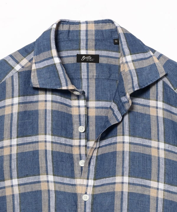 【美品】Brilla per il gusto リネン　プルオーバーシャツ Brilla per il gusto（ブリッラ ペル イル グスト）リネン