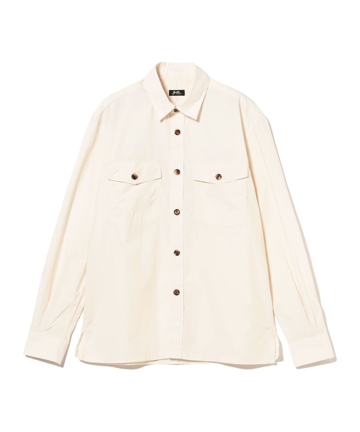 コットンタイプライター ダブルポケット オーバーシャツ シャツ・ブラウス MEN IVORY M コットンタイプライター ダブルポケット オーバーシャツ シャツ・ブラウス MEN IVORY M