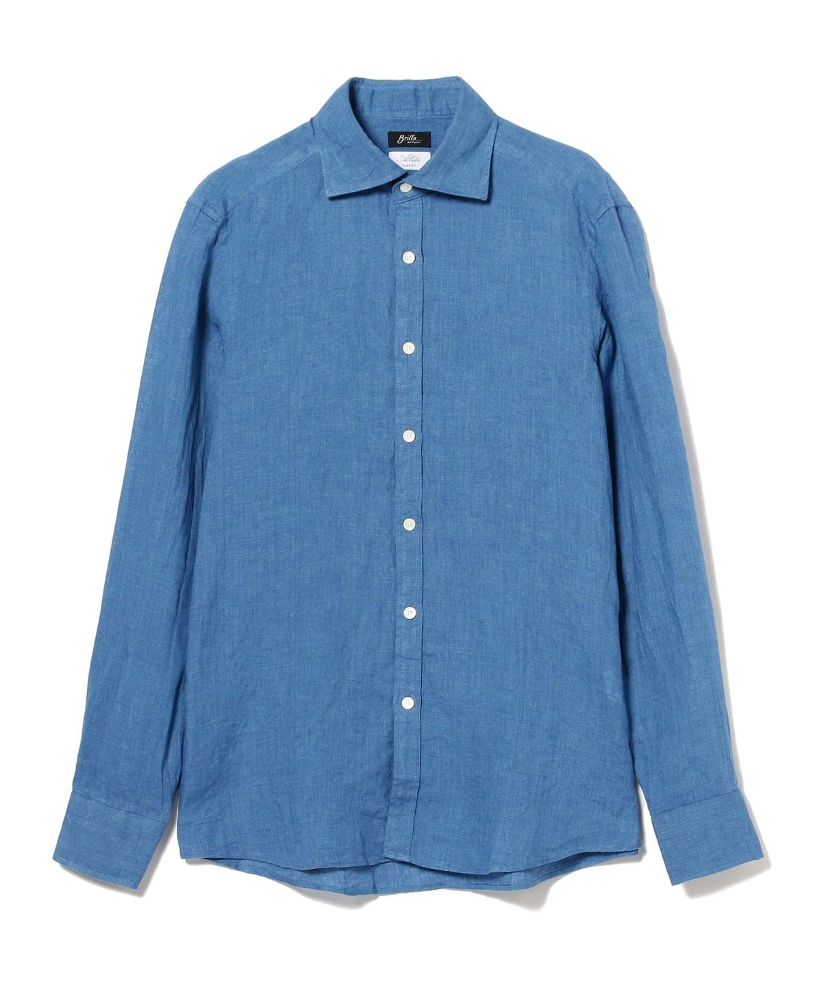 リネン カッタウェイ ワイドカラーシャツ シャツ・ブラウス MEN N. BLUE/17E S リネン カッタウェイ ワイドカラーシャツ シャツ・ブラウス MEN N. BLUE/17E S