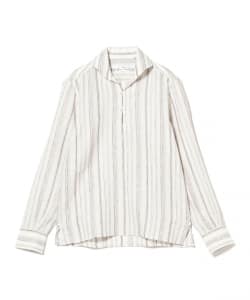 Massimo d’Augusto / ALAMARI リネン オルタネイトストライプ カプリシャツ