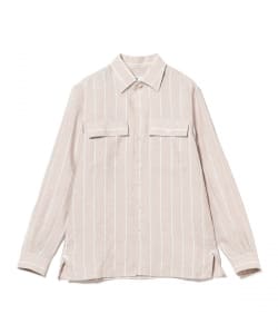 【別注】Massimo d’Augusto / TEO リネン ワイドストライプ シャツジャケット