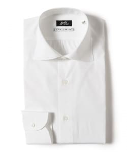 CARLO RIVA コットン ポプリン ワイドカラーシャツ