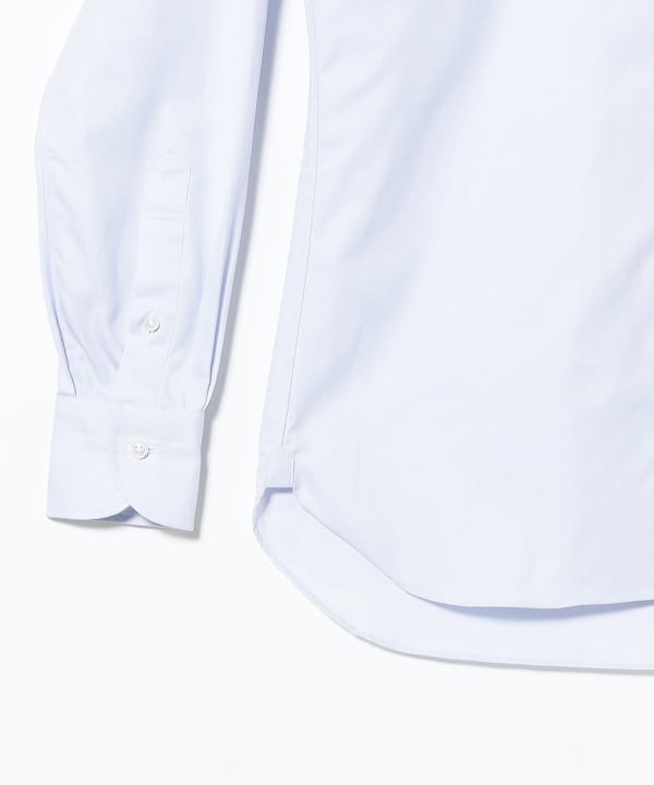 Cotton light blue button-down shirt
