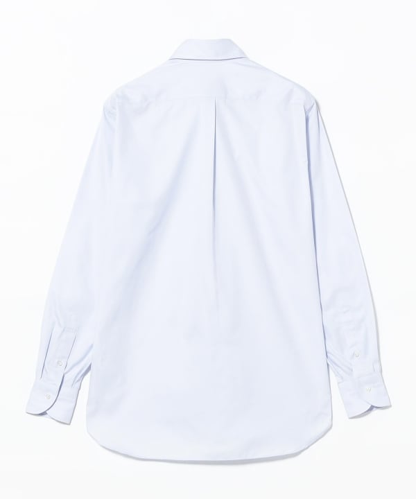 Cotton light blue button-down shirt