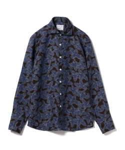 ▲Brilla per il gusto / リネン ボタニカル カッタウェイカラーシャツ（ALBINI fabric)◎