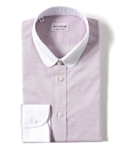 ▲GUY ROVER / オックスフォード クレリックラウンドタブカラーシャツ