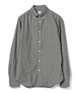 ▲BOLZONELLA / 別注 ブラックシャンブレー ボタンダウンシャツ