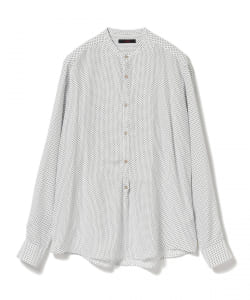 ▲THE GIGI / SHEDER ドット バンドカラー プルオーバー シャツ