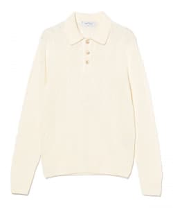 GRAN SASSO / リネンコットン ケーブル ニットポロ