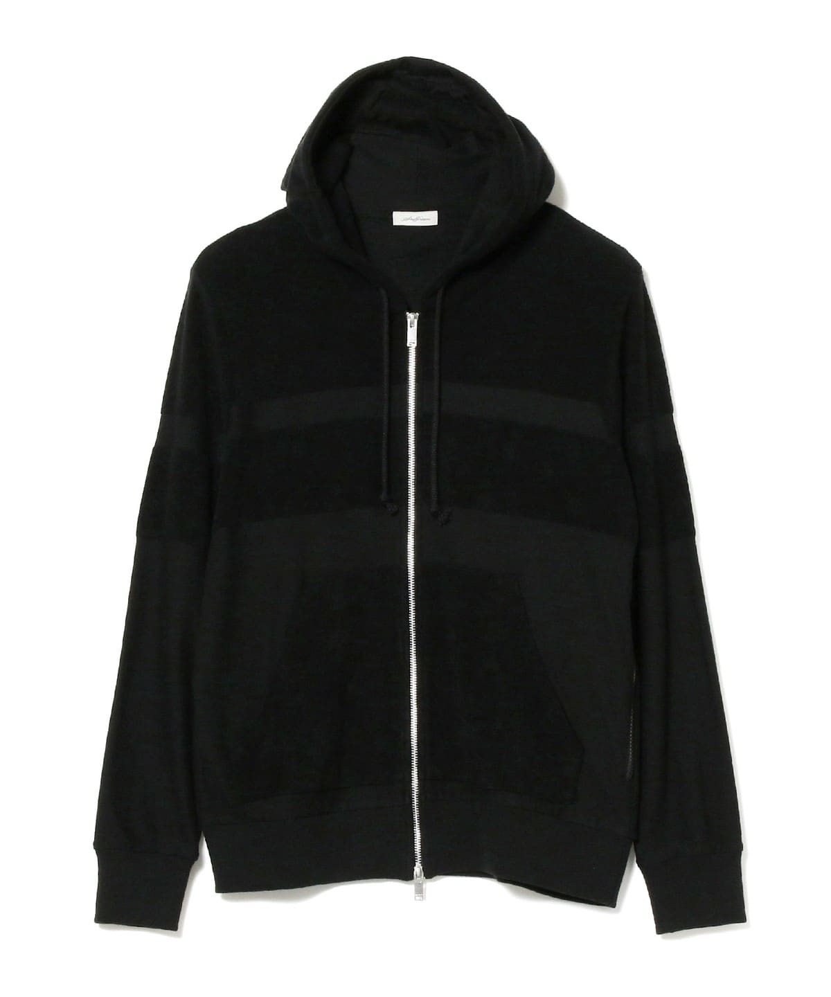 SEA GREEN シーグリーン / パイル ボーダー フーディ トップス MEN BLACK/01 1 SEA GREEN シーグリーン / パイル ボーダー フーディ トップス MEN BLACK/01 1