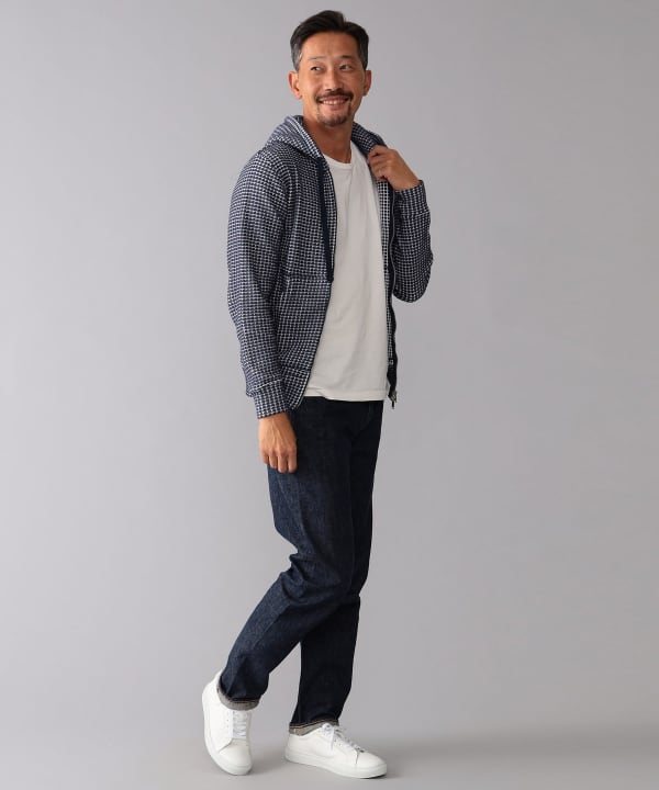 SEA GREEN ワッフルパーカ 新品 ネイビー ブリッラペルイルグスト Brilla per il gusto（ブリッラ ペル イル グスト）SEA GREEN